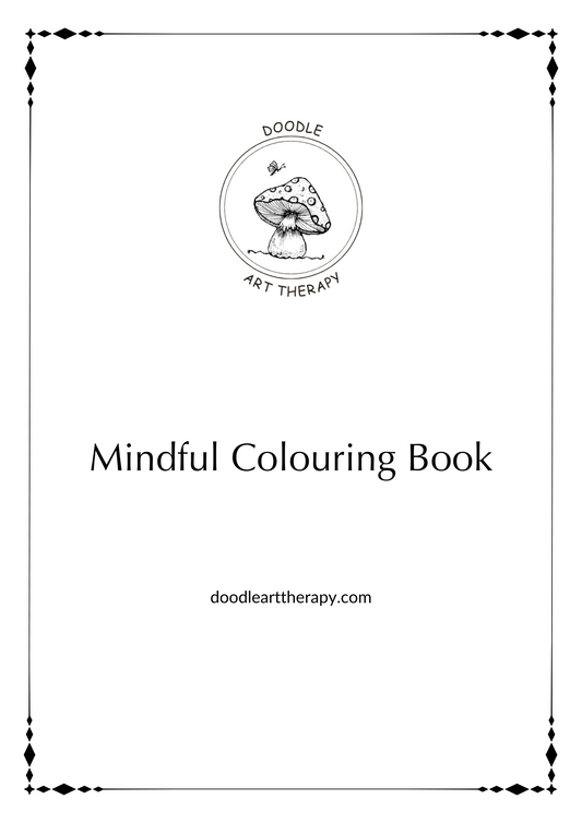 Mindful Colouring Set | Includes 5 Hand-Drawn Doodles & Mindfulness Practices | (Downloadable PDF)